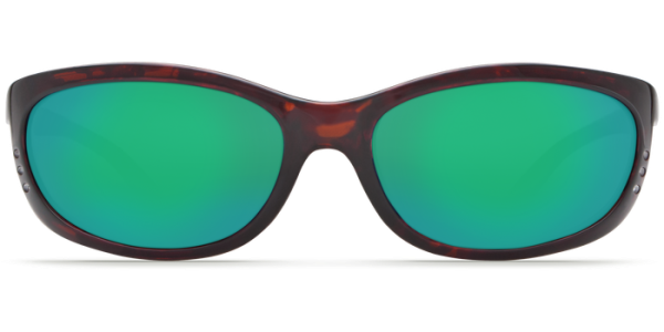 Shop Online Costa Del Mar Fathom Polarized Sunglasses Fishing Polar Sun Glasses Costa Del Mar Fathom Polarized Sunglasses Tortoise Green Mirror Front